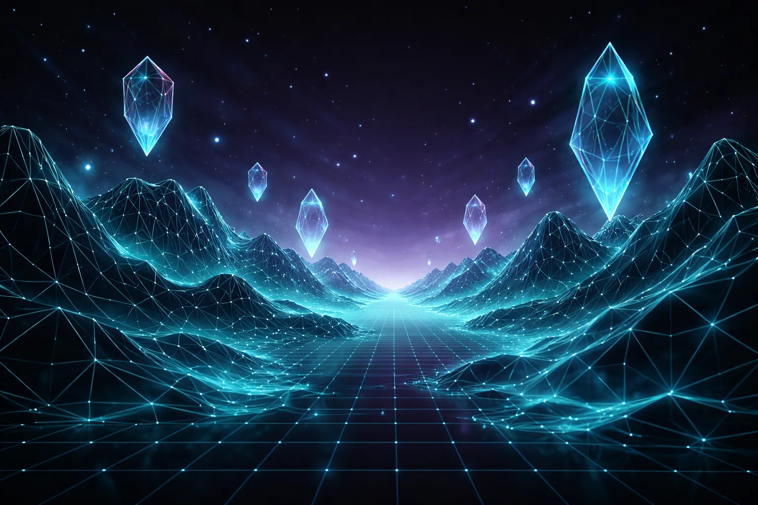 Futuristic digital landscape representing Novrik's innovative approach
